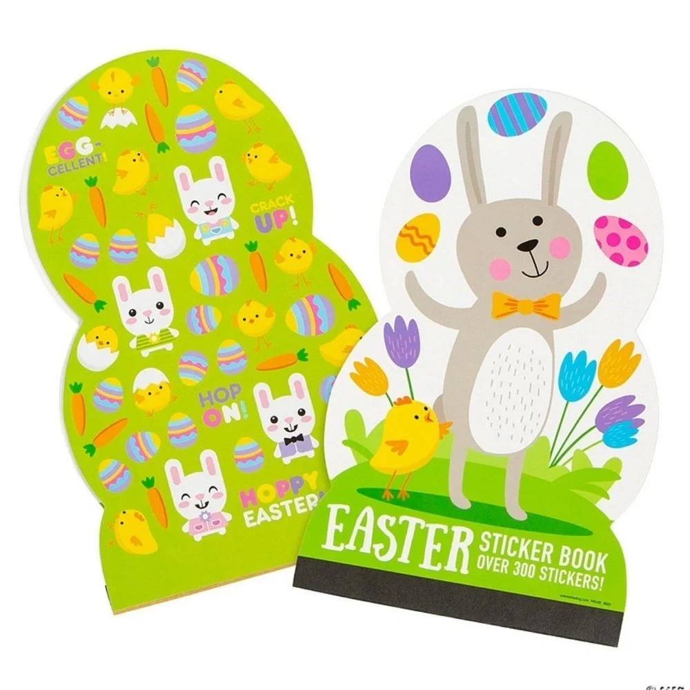 Easter Mega Sticker Books - 3 Pc.